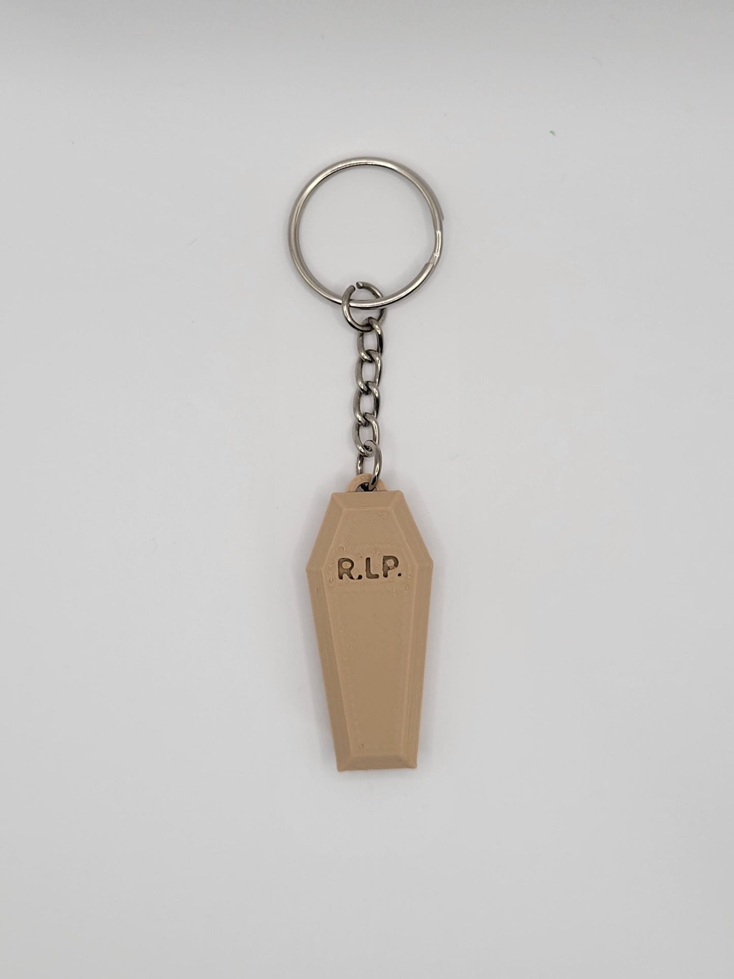 3D Coffin Keychain ''Rot In Hell'' | Made of biodegradable PLA plastic