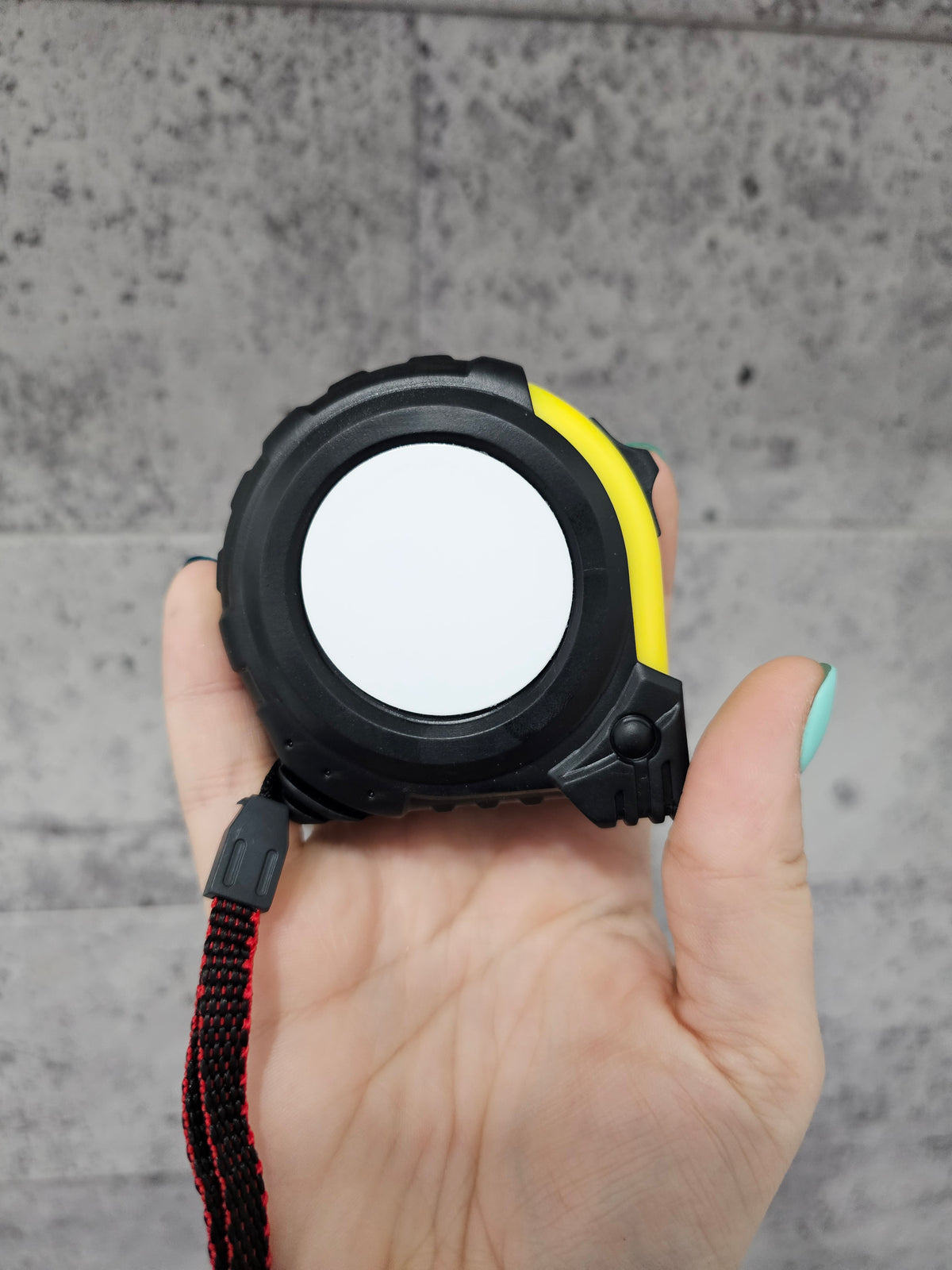 Ruban à Mesurer Personnalisable 16 pi (Boîtier Noir et Jaune) – Blank pour Sublimation