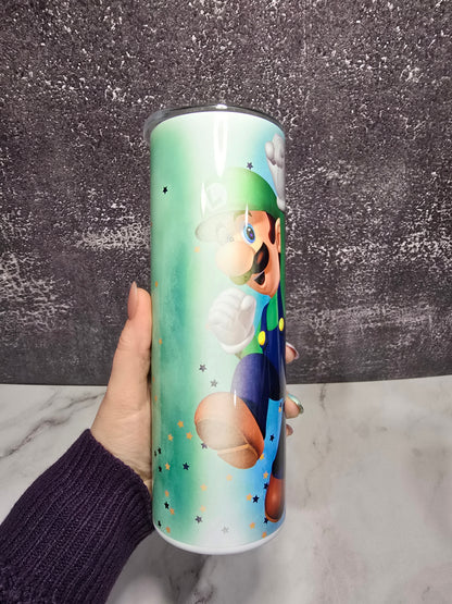 Imperfect * Tumbler Straight 20oz | Mario and Luigi