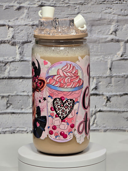 Can Glass 16 oz – Iced Coffee Addict | Effet café glacé réaliste & déco mini mugs