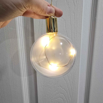 ❄️ Boule de Noël personnalisée LED | Photo, texte ou logo – 1 ou 2 images