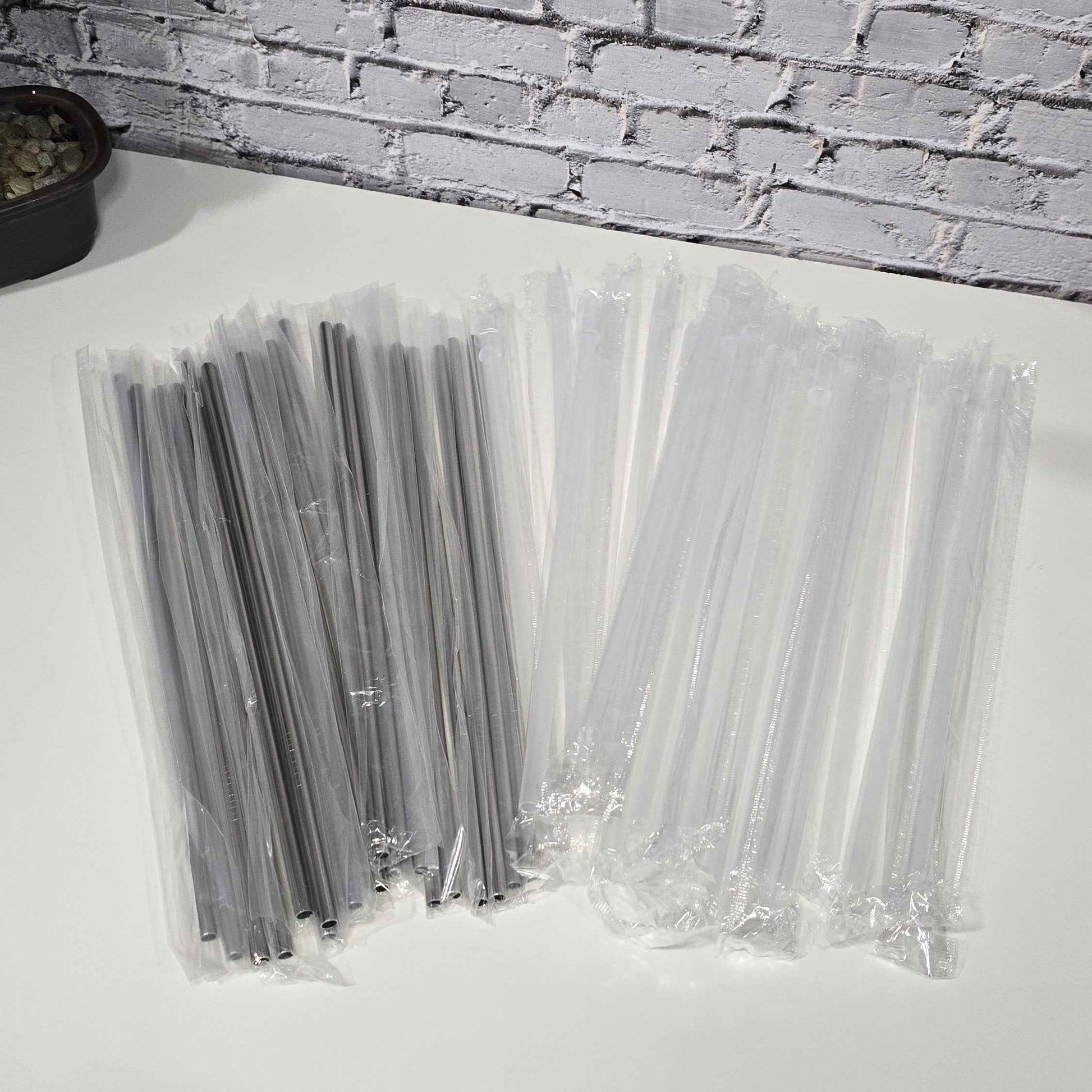 🥤 Pailles de rechange – Métal ou Plastique