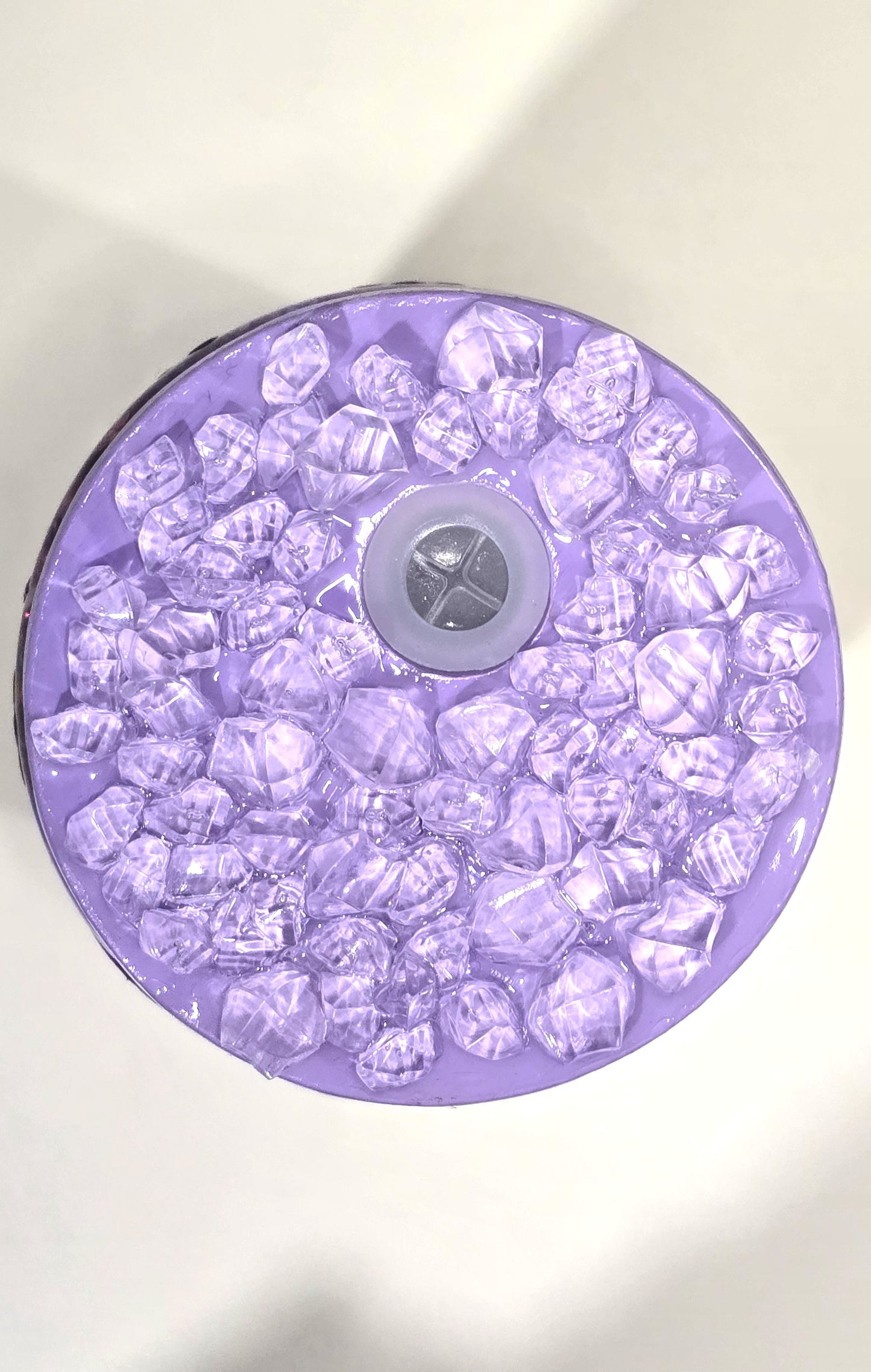 Can Glass 16 oz – Back to School Vibe 📝💜| Snowglobe paillettes