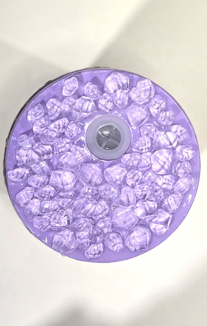 Can Glass 16 oz – Back to School Vibe 📝💜| Snowglobe paillettes