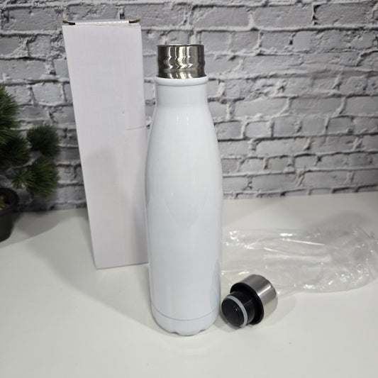 Bouteille d'eau vierge en acier inoxydable 500 ml – Sublimation, UV DTF & Vinyle