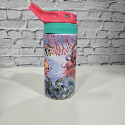 Tumbler Flip-Top 12 oz pour Enfant – Sirène Magique 🧜‍♀️