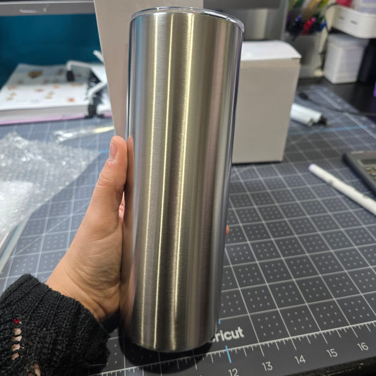 Tumbler 20 oz en Acier Inoxydable – Vierge pour Époxy, Vinyle et DTF