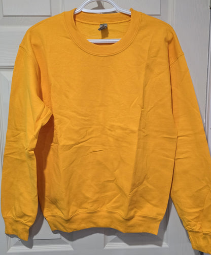 Chandail col rond (Crewneck) unisex Gildan vierge (S à 2XL – 8 couleurs) – DTF & Vinyle thermocollant (HTV)