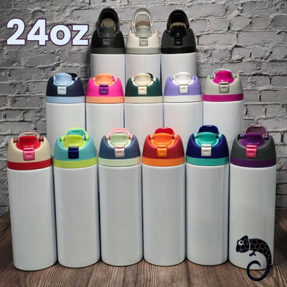 Dupe Owala – Bouteille isotherme avec paille intégrée (32oz, 24oz, 16oz)