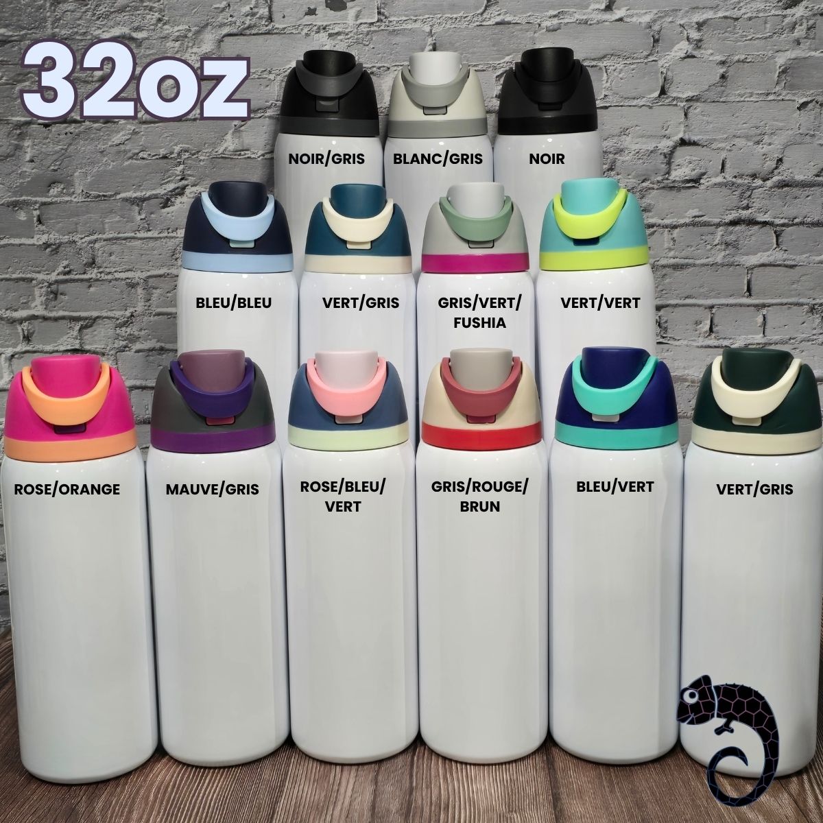 Dupe Owala – Bouteille isotherme avec paille intégrée (32oz, 24oz, 16oz)