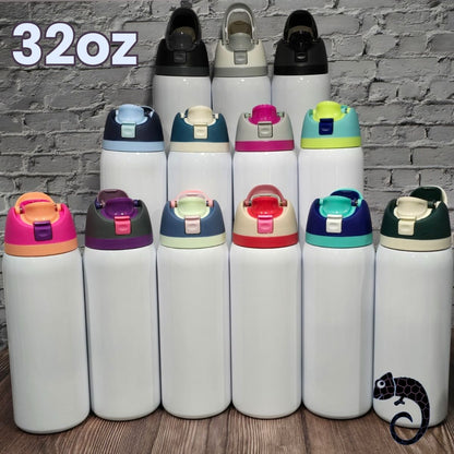 Dupe Owala – Bouteille isotherme avec paille intégrée (32oz, 24oz, 16oz)