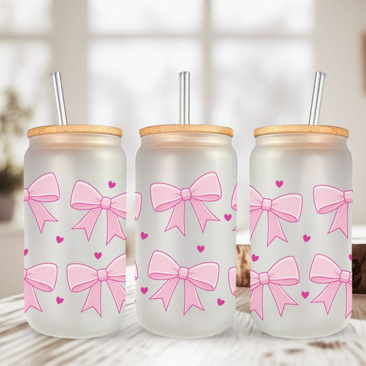 Can Glass 16oz | Can Glass 16oz | Frosted | Pumpkins