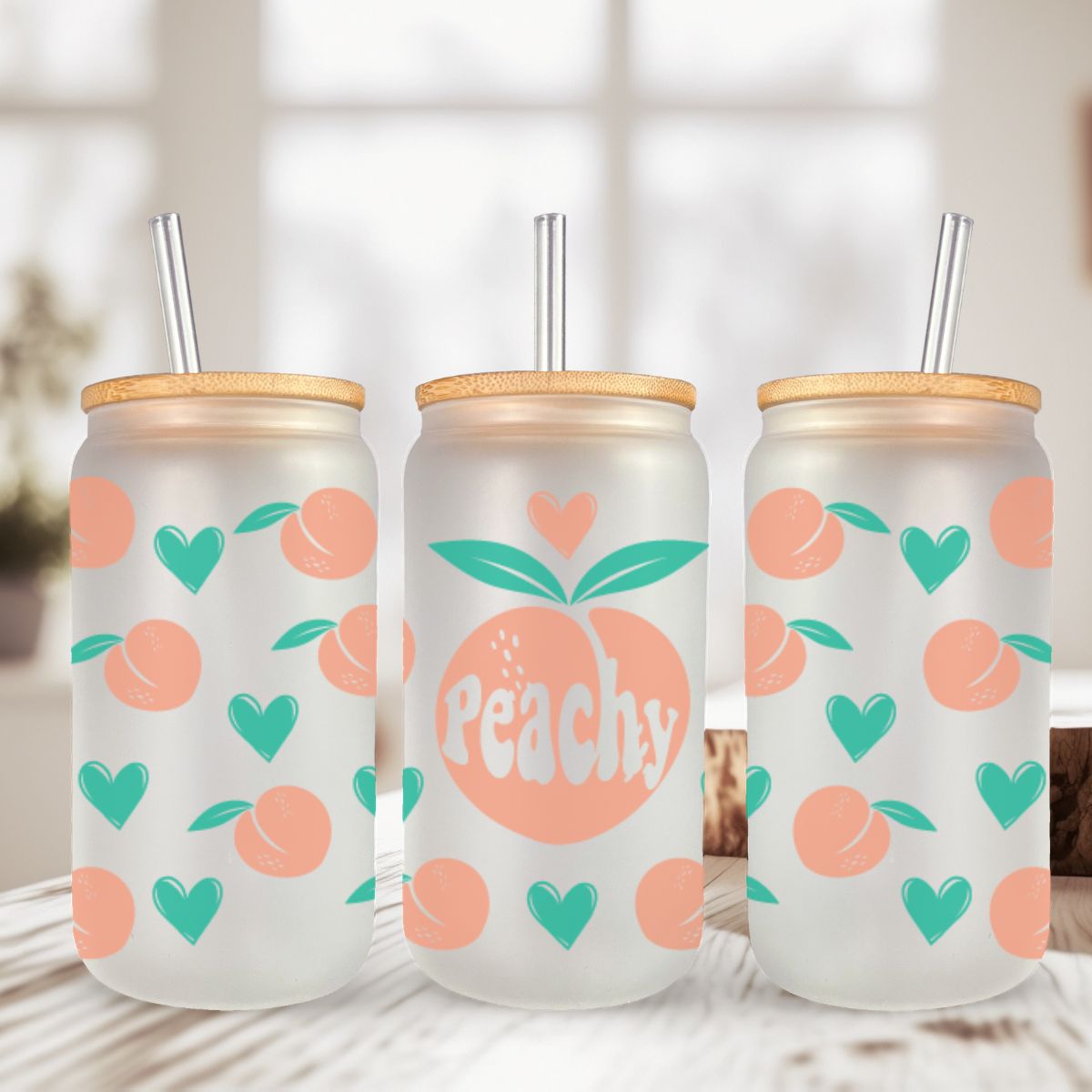 Can Glass 16oz | Can Glass 16oz | Frosted | Pumpkins