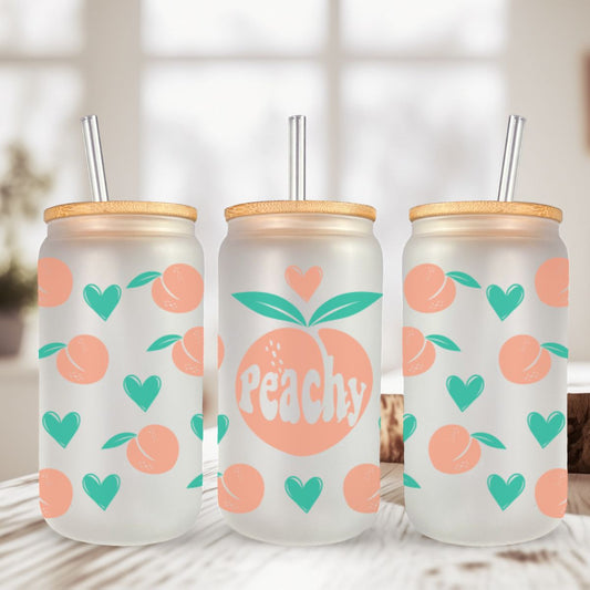 Can Glass 16oz | Can Glass 16oz | Frosted | Pumpkins