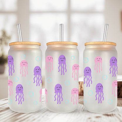 Can Glass 16oz | Can Glass 16oz | Frosted | Pumpkins