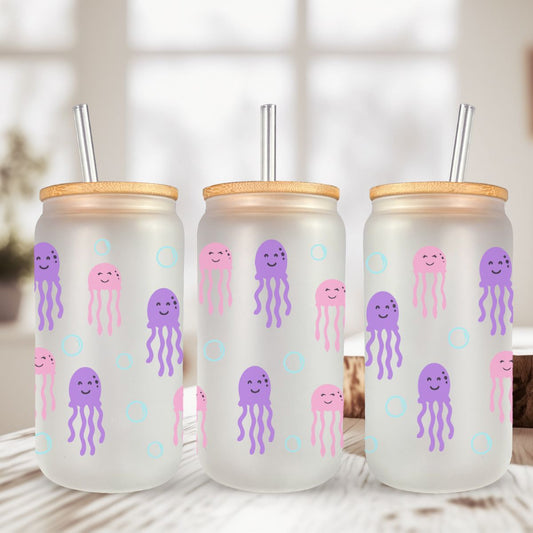 Can Glass 16oz | Can Glass 16oz | Frosted | Pumpkins