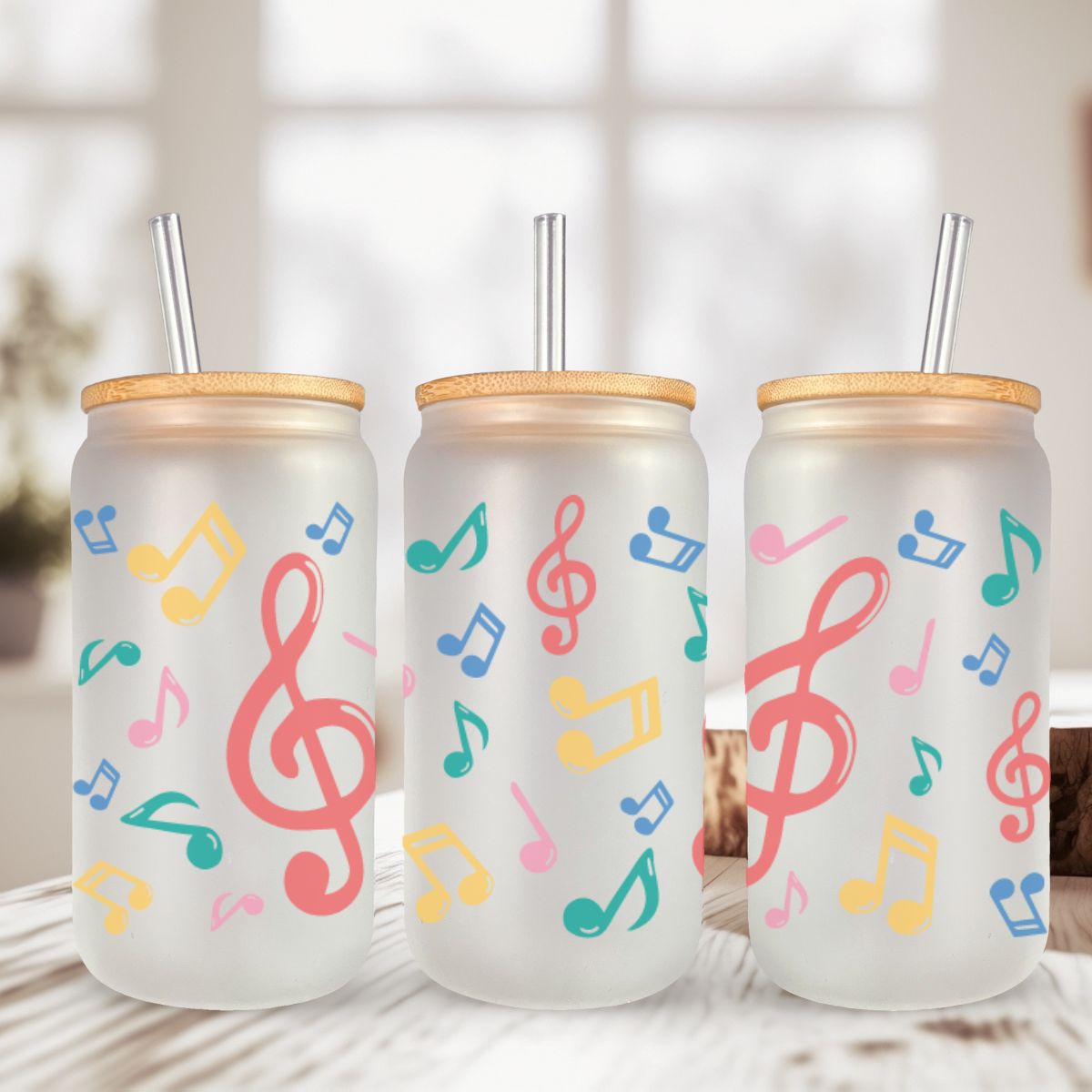 Can Glass 16oz | Can Glass 16oz | Frosted | Pumpkins