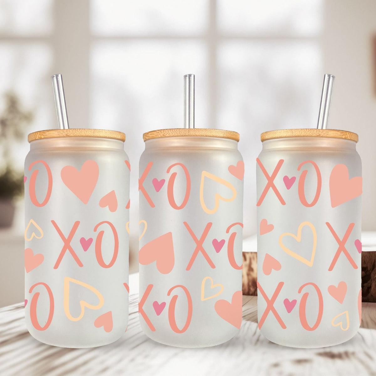 Can Glass 16oz | Can Glass 16oz | Frosted | Pumpkins
