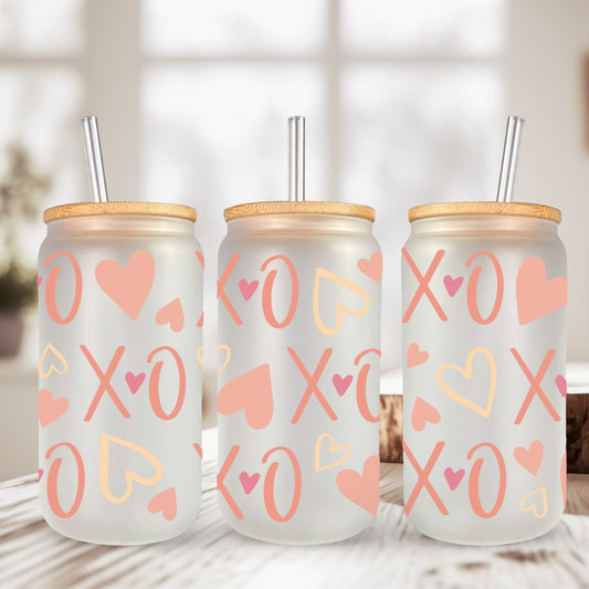 Can Glass 16oz | Can Glass 16oz | Frosted | Pumpkins