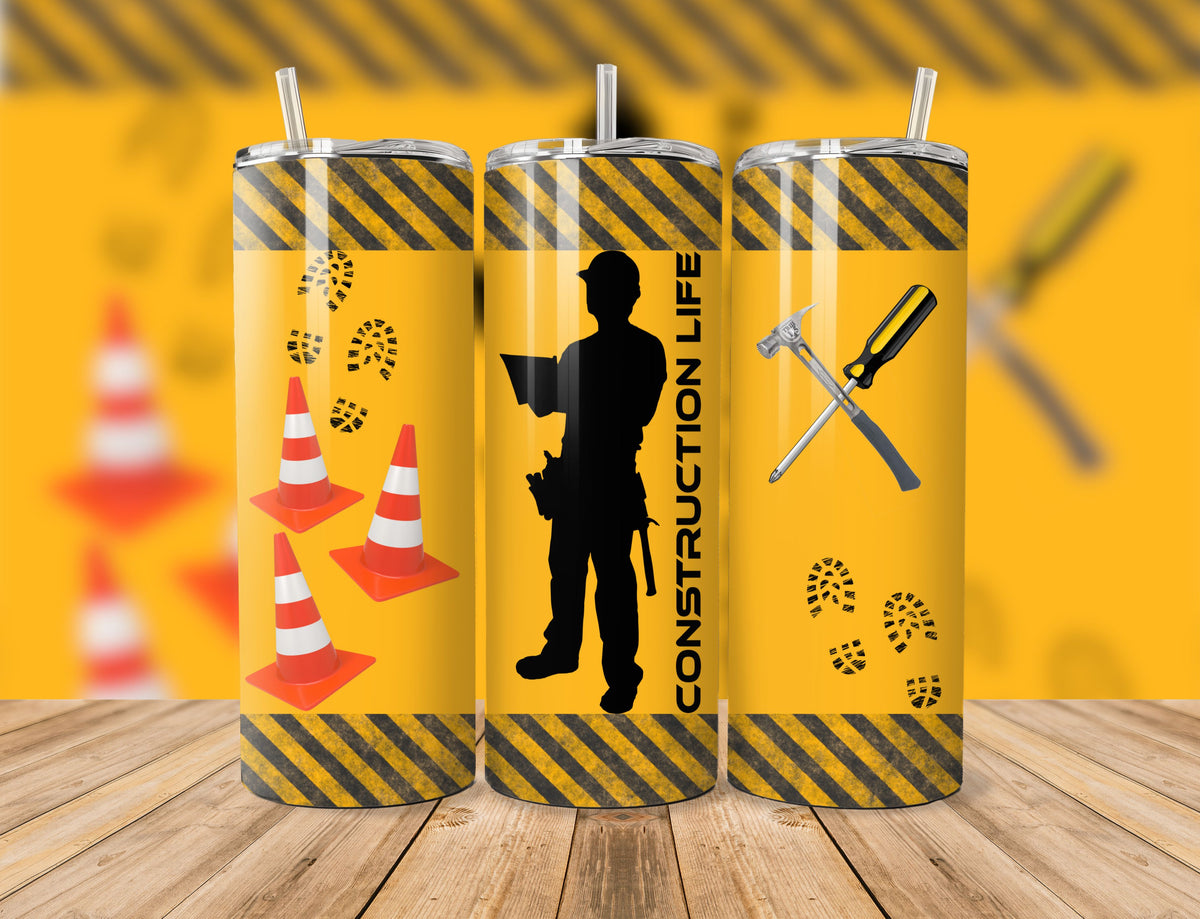 ⚡ Tumbler isothermique – Construction Life ⚒️