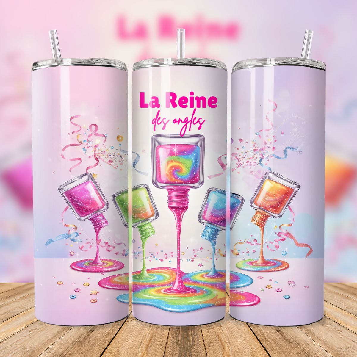 💅🌈Tumbler isothermique – La Reine des ongles