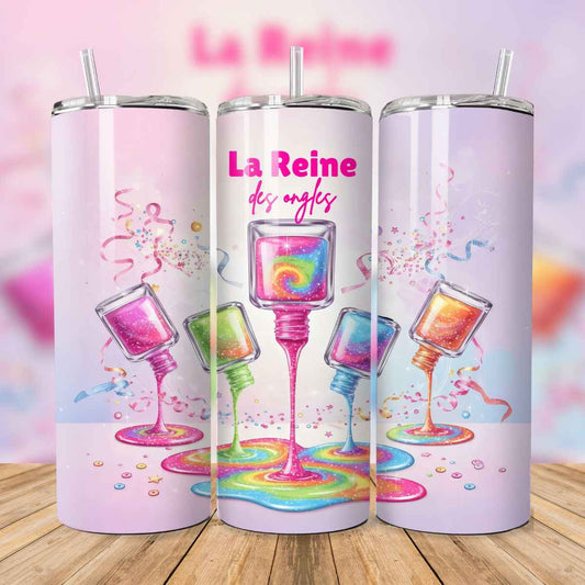 💅🌈Tumbler isothermique – La Reine des ongles
