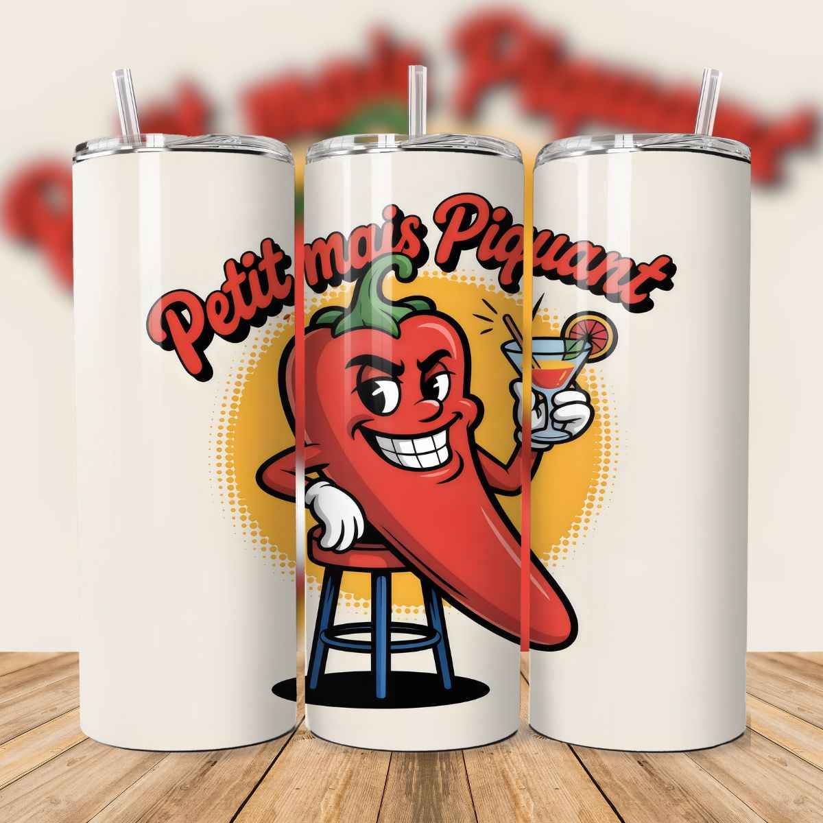 🌶️ Tumbler isothermique – Petit mais Piquant (Rouge ou Vert)