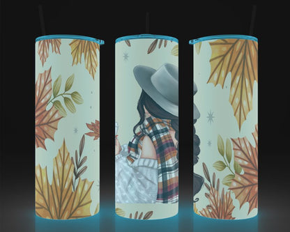 Tumbler (Gobelet) | Fille d'automne (Cheveux Bruns, Blonds ou Roux)