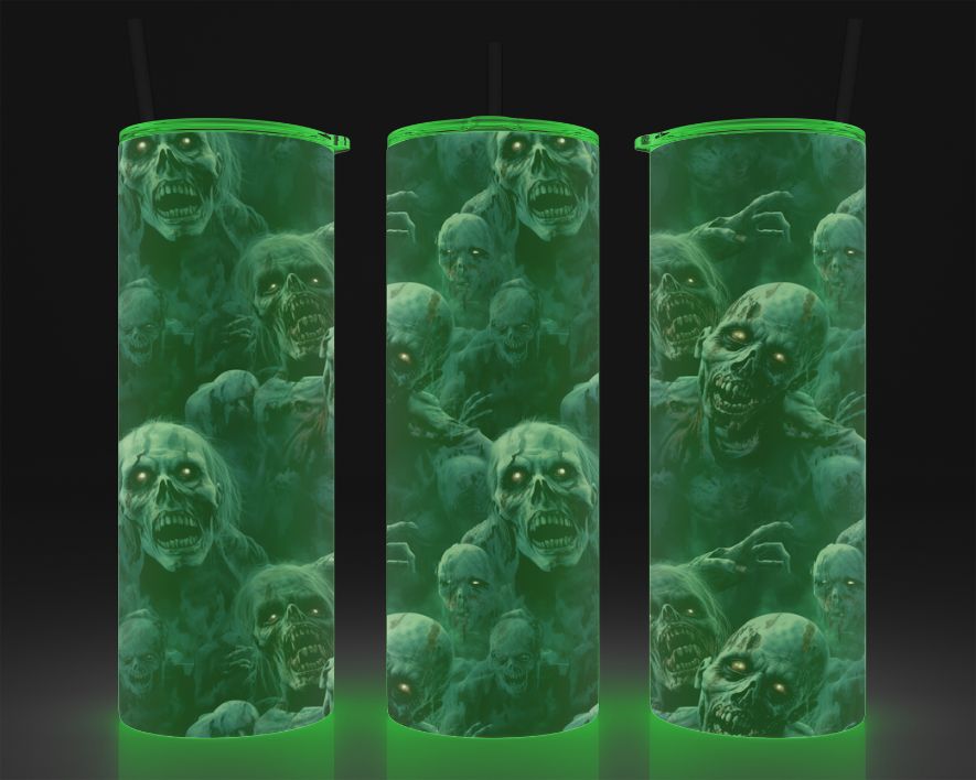 Tumbler 20 oz Zombies | Gobelet phosphorescent Glow in the Dark