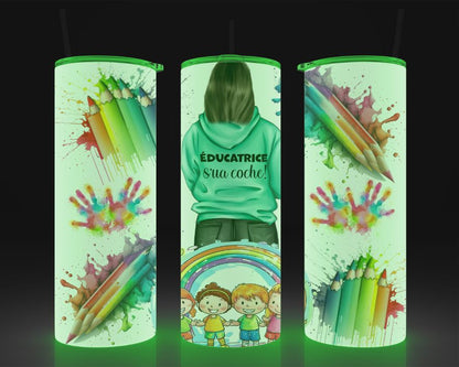 20oz Straight Tumbler | Educator S'ua Coche!
