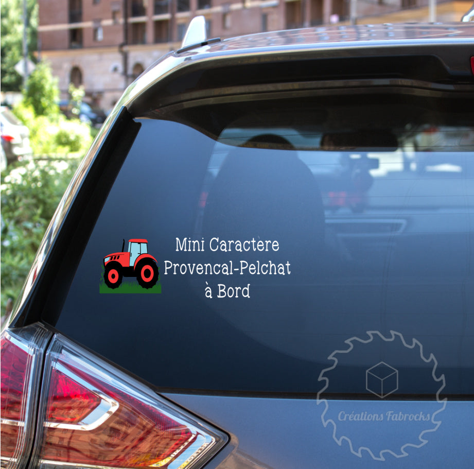 🚗 Décalque de voiture – Votre image ou logo ici