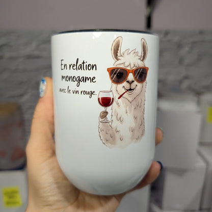 12oz Insulated Wine Glass | Take a Sip and Relax
