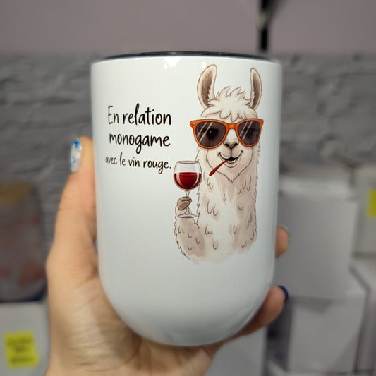 12oz Insulated Wine Glass | Take a Sip and Relax