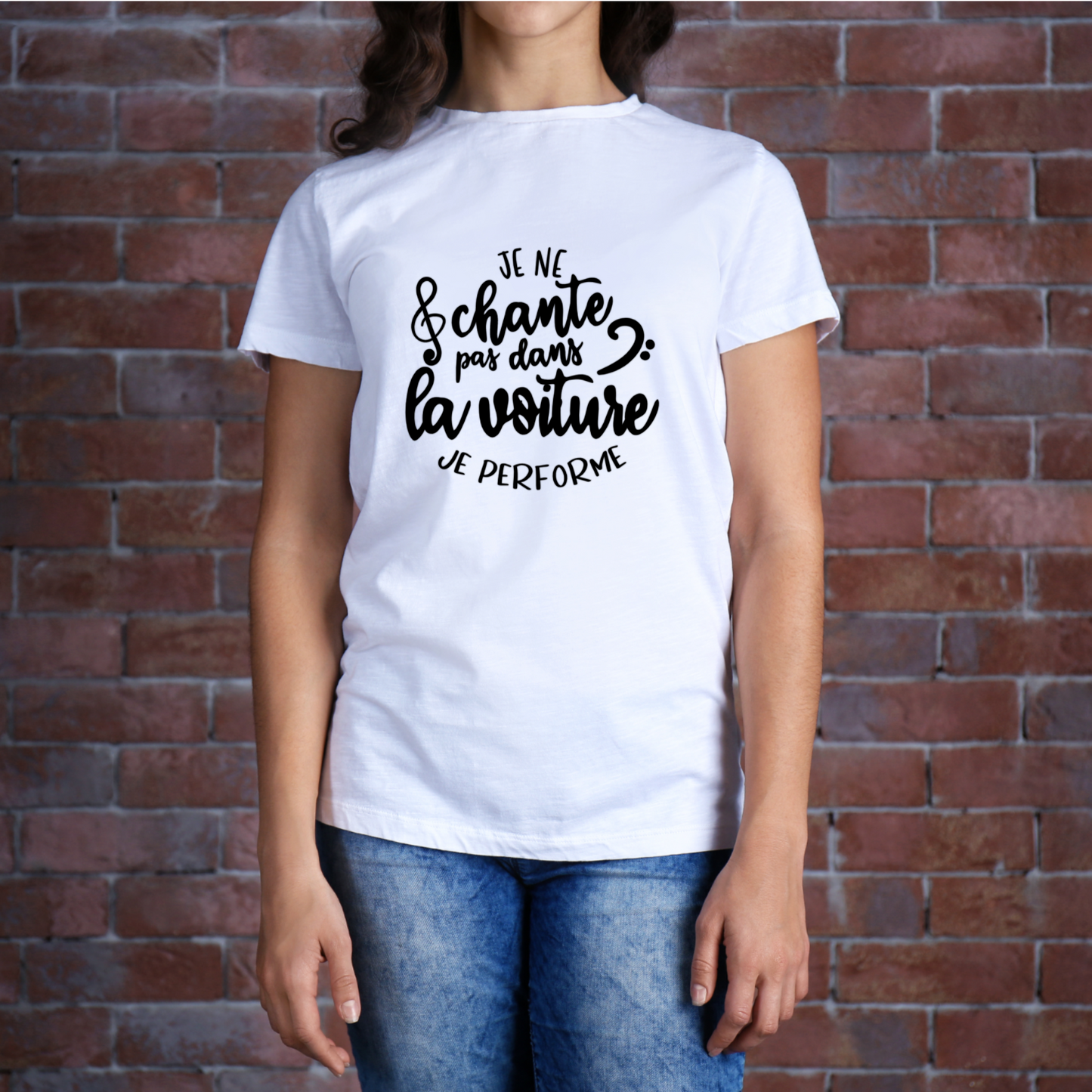 “I don’t sing, I perform” sweater