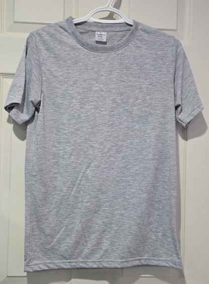 T-Shirt 100% Polyester pour Sublimation – S au 2XL (Gris ou Crème) 👕✨