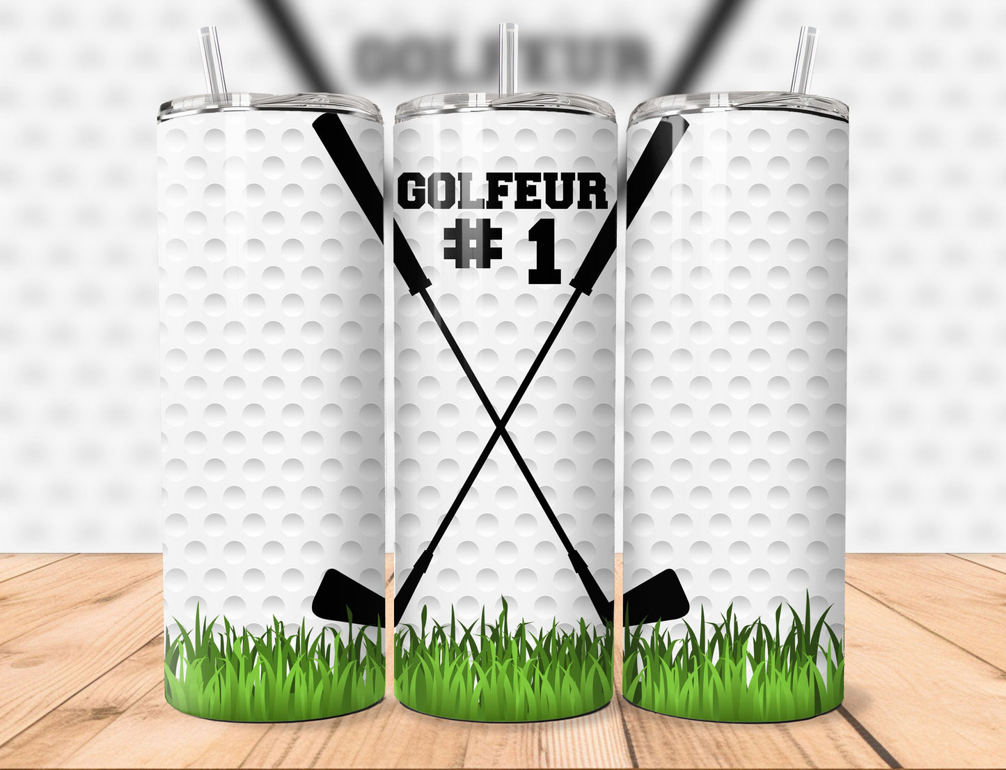 Tumbler Straight 20oz | Golfer #1