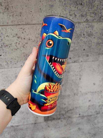 Straight Tumbler 20oz | Dino Cheetos