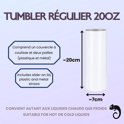 Tumbler Straight 20oz | Golfer #1