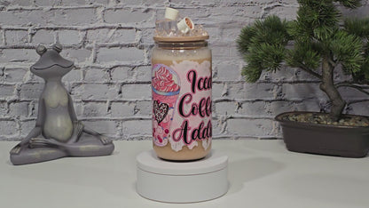 Can Glass 16 oz – Iced Coffee Addict | Effet café glacé réaliste & déco mini mugs